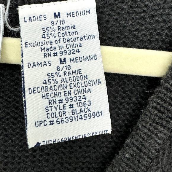 Bobbie Brooks Womens Vintage Holiday Sweater Cardigan Vest Size M Embellished - Picture 5 of 7